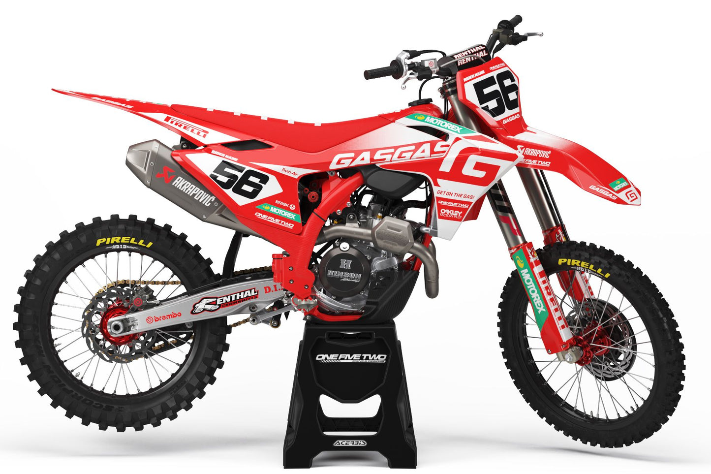 GasGas ‘FADE RED/WHITE’ Full Graphics Kit