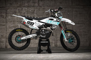 HUSQVARNA 'FADE WHITE/BLACK' Full Graphics Kit